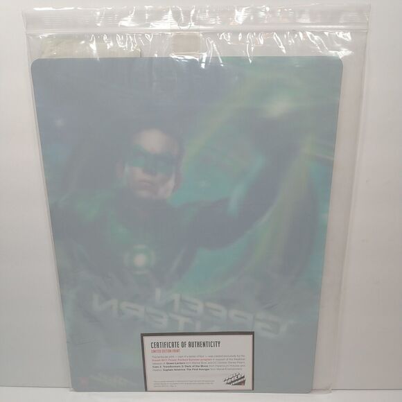 DC Comics Green Lantern Movie Lenticular 11" x 14" Limited Edition Print 2011 - Picture 5 of 9